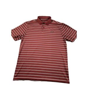 Under Armour Loose Heatgear Polo Shirt‎ Mens M Orange Short Sleeve F3